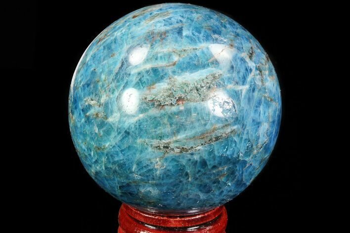 Bright Blue Apatite Sphere - Madagascar #83090
